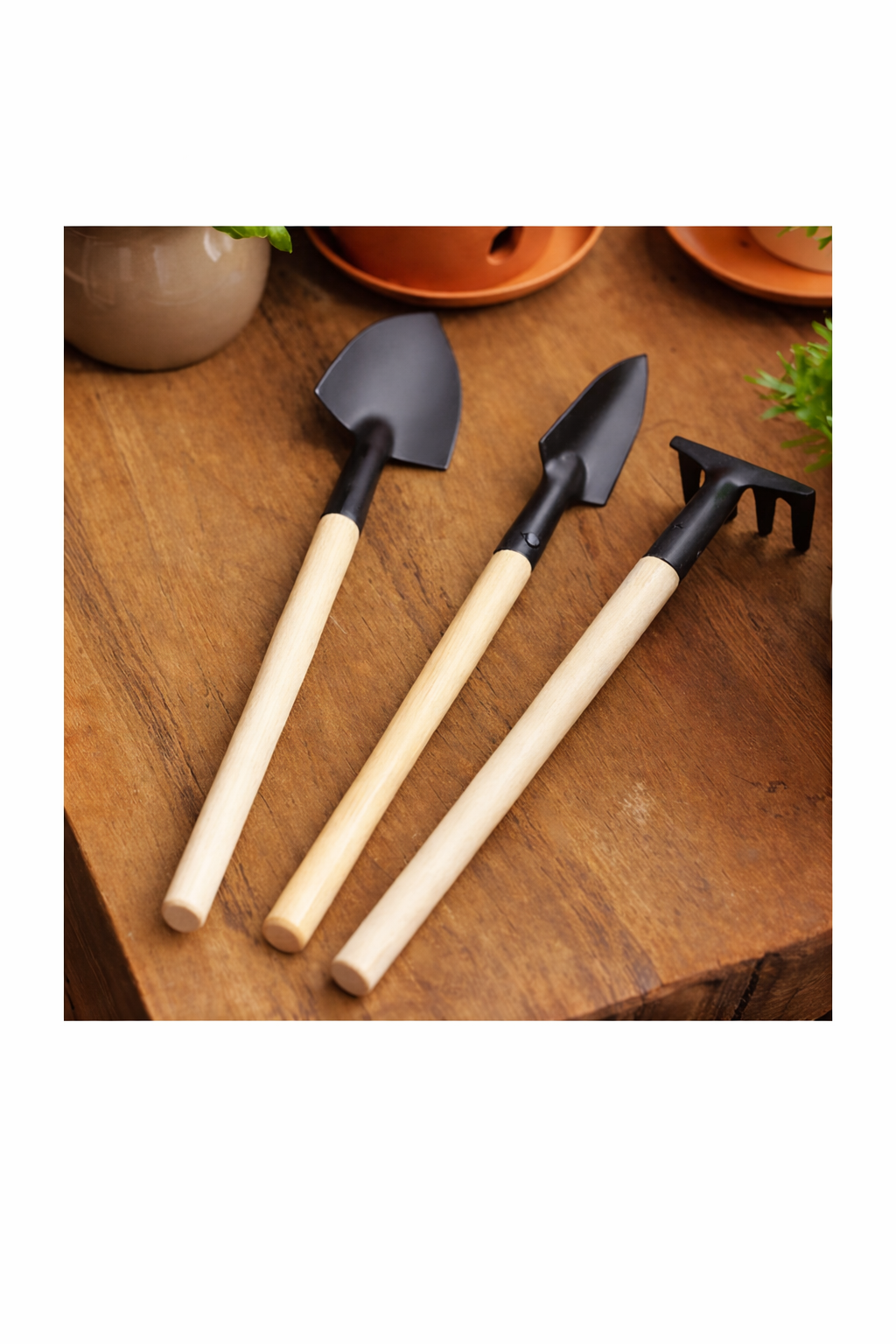 Juego de 3 mini herramientas para jardineria